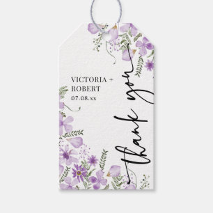 Etiqueta Para Presente Elegante Floral Obrigado A Marca De Favor De Casam