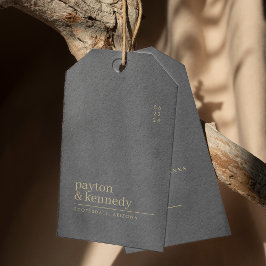 Etiqueta Para Presente Elegante Personalizado Com Nome Casamento Obrigado