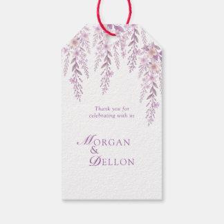 Etiqueta Para Presente Elegante Presente Floral Lavanda Rosa Suave de Agr