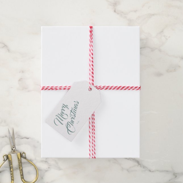 Etiqueta Para Presente Elegante roteiro feliz natal  (Com cordão)