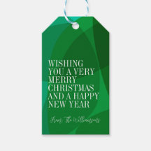 Elegante Verde Festivo Natal Abstrato Personalizad