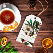 Elegante Vintage Rosa de Natal Botânico