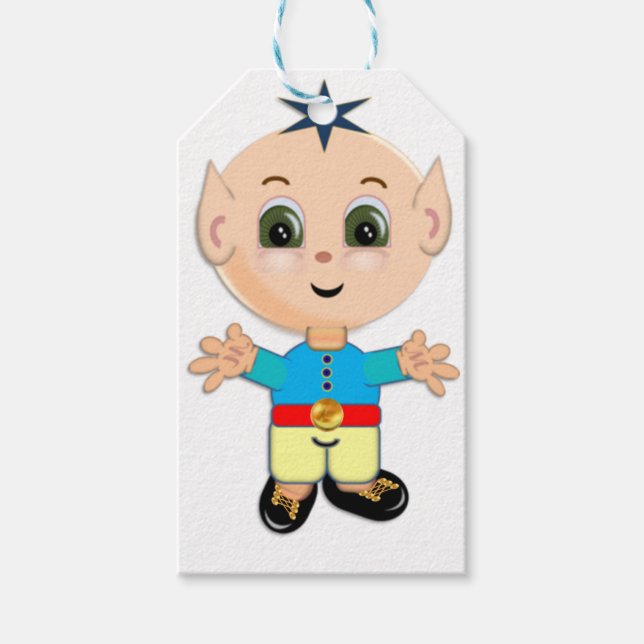 Etiqueta Para Presente Elf mágico bonito (Frente)