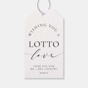 Etiqueta Para Presente Ellesmere Desejando Um Casamento De Amor Lotto