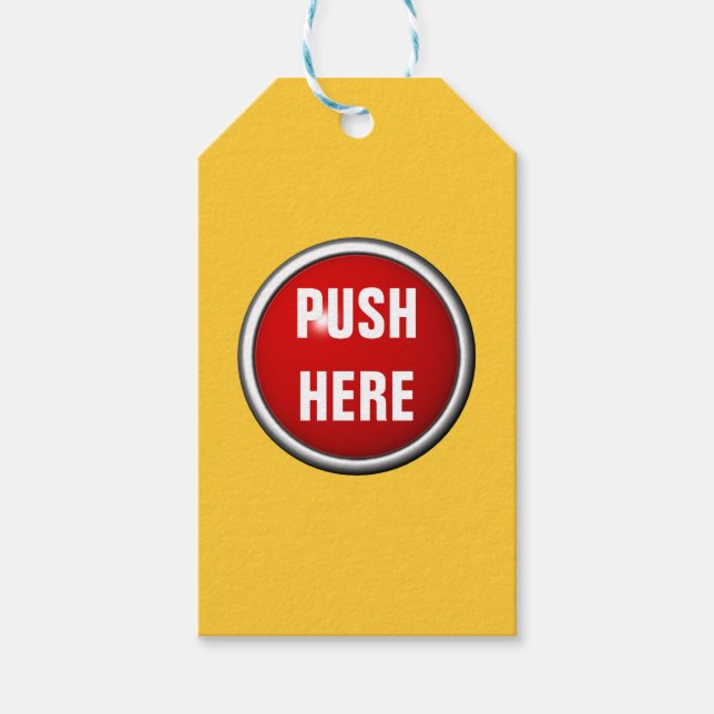 Etiqueta Para Presente em caso de emergência, empurre aqui (Frente)