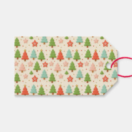 Etiqueta Para Presente Embrulho de Presente de Natal com Cookies Falsos e