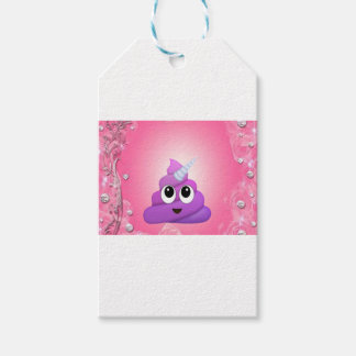 Etiqueta Para Presente Emoji de Poop de Unicórnio Magnético Personalizado