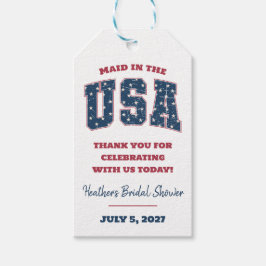 Etiqueta Para Presente Empregada nos EUA, Chuveiro de Noiva Listras e Est