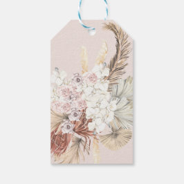 Etiqueta Para Presente Empresa Floral de Grama Seca Pampas