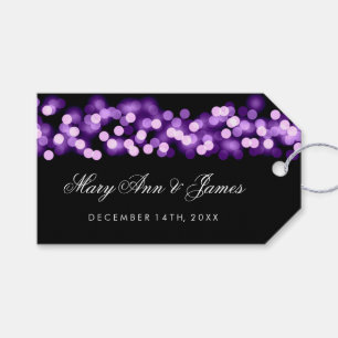 Etiqueta Para Presente Encanto roxo de Hollywood do Tag do favor do
