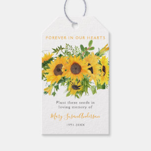Etiqueta Para Presente Encapsulamento de sementes de girassol (funeral)