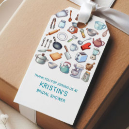 Etiqueta Para Presente Encha a Cozinha Chuveiro de Noiva Moderna