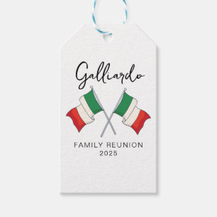 Etiqueta Para Presente Encontro da Família da Bandeira Italiana