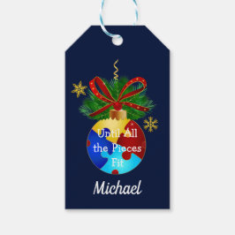 Etiqueta Para Presente Enfeite de Natal Autismo