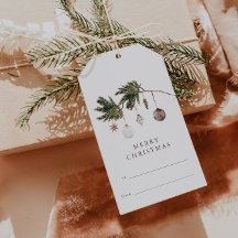 Enfeites de Aquarela Neutra Natal