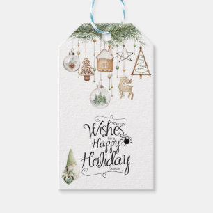 Etiqueta Para Presente Enfeites De Natal Biscoito De Veado Árvore
