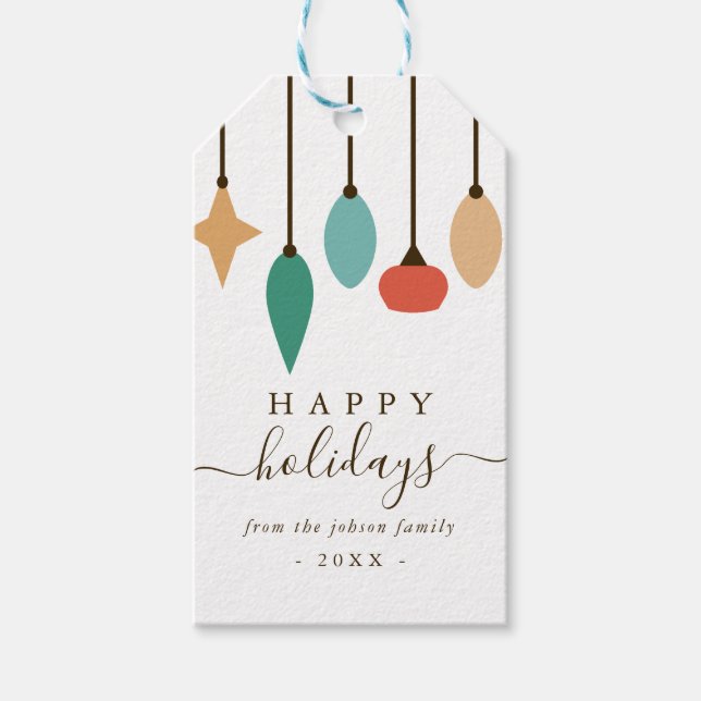 Etiqueta Para Presente Enfeites Pendurados Natal (Frente)