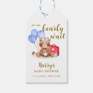 Etiqueta Para Presente Enfermeira Bonita Doutor Teddy Bear Balão Chá de f
