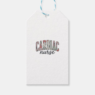 Etiqueta Para Presente Enfermeira cardíaca desenho de letras de universid