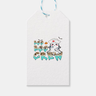 Etiqueta Para Presente Enfermeira de Boo Boo Halloween Ghost Engraçado Cl