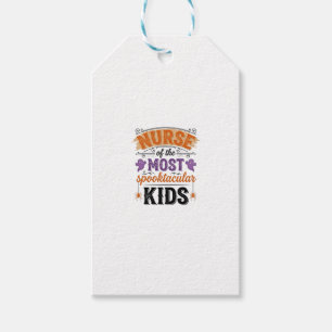 Etiqueta Para Presente Enfermeira de Halloween Espetacular Infantil Desig