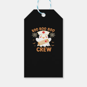 Etiqueta Para Presente Enfermeira de Halloween T-Shir Enfermeira de Boo C