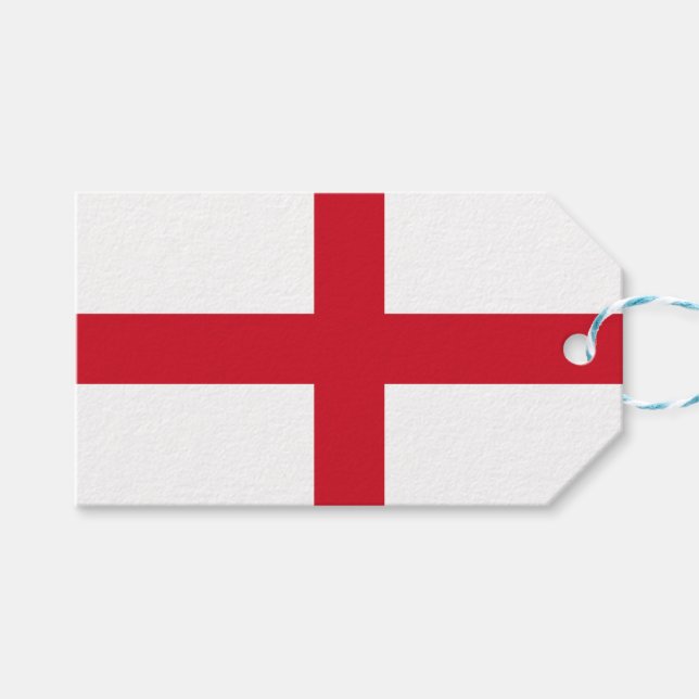 Etiqueta Para Presente English Flag (Inglaterra) (Frente (horizontal))