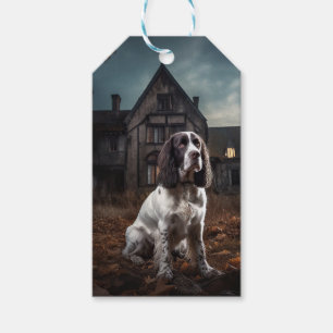 Etiqueta Para Presente English Springer Spaniel Halloween Assustador