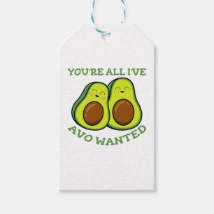 Etiqueta Para Presente Engraçado Avocado no Dia do Namorados do Amor