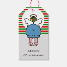 Engraçado Chubby Angel Personalizado Nome Natal