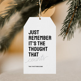 Etiqueta Para Presente Engraçado dizer Natal branco negro