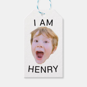 Etiqueta Para Presente Engraçado Marcações Personalizadas de Rosto Corres