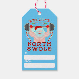 Etiqueta Para Presente Engraçado Natal Papai Noel Roupa