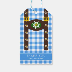 Etiqueta Para Presente Engraçado Octoberfest Lederhosen Suspenders