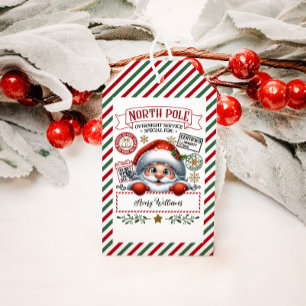 Etiqueta Para Presente Entrega Especial Bonita De Natal De Papais noeis