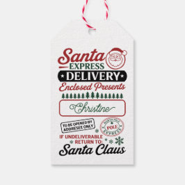 Etiqueta Para Presente Entrega Expresso do Papai Noel