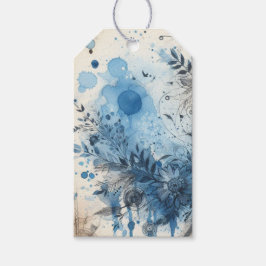 Etiqueta Para Presente Ephemera Azul