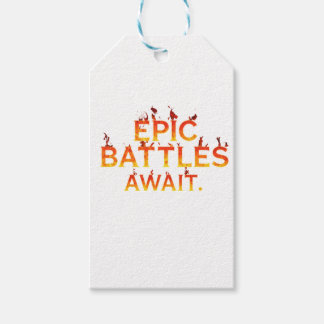 Etiqueta Para Presente Epic Battles Await