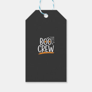 Etiqueta Para Presente Equipe Boo Design de Fantasma de Halloween_1