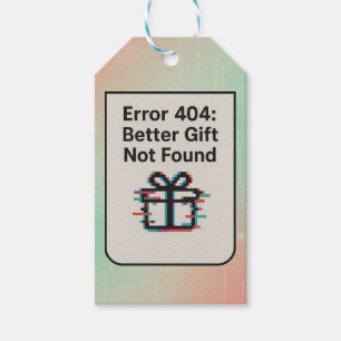 Etiqueta Para Presente Erro 404: Melhor oferta não encontrada   Funny AI
