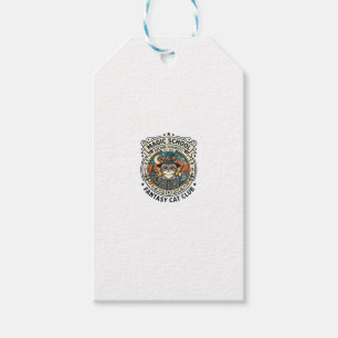 Etiqueta Para Presente Escola de Magia Fantasia Gato Design Fofinho - Mag