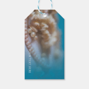 Etiqueta Para Presente Escudos & partido pintado elegante da praia das