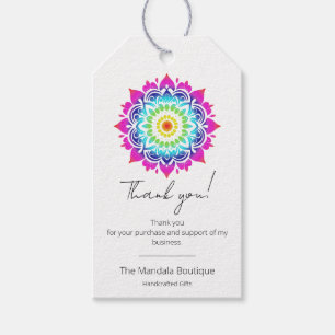 Etiqueta Para Presente Esoteric Mandala Metafísica Holística Obrigado