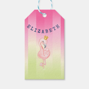 Etiqueta Para Presente Espelho Flamingo, Cor-de-Rosa, Gelado