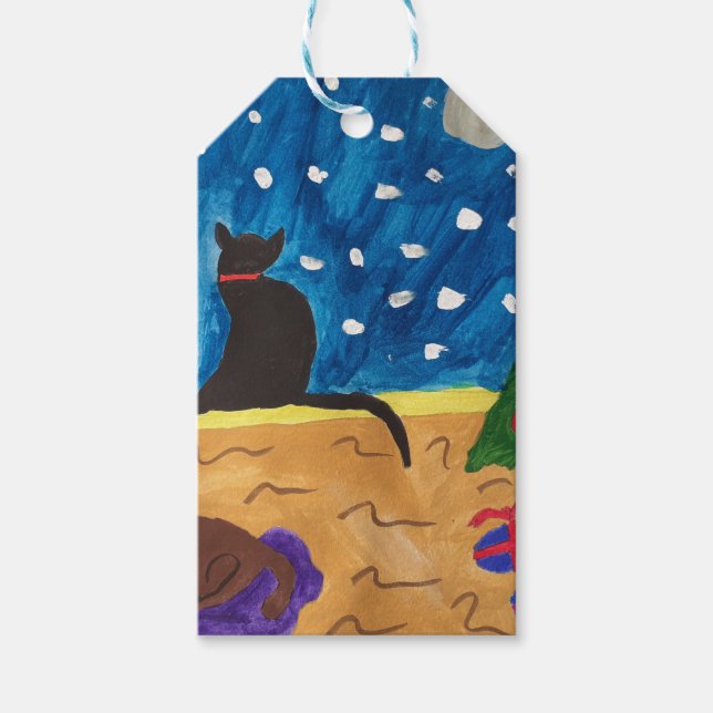 Etiqueta Para Presente Esperando pelo Natal (Frente)