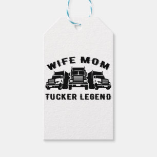 Etiqueta Para Presente Esposa Mãe Trucker Legend Cotes