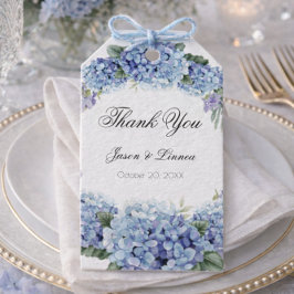 Etiqueta Para Presente Esquece-Me-Não-Flores Casamento Elegante De Aquare