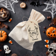 Esqueleto Gótico Assustador Dançando no Halloween