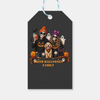 Etiqueta Para Presente Esqueleto Personalizado de Halloween Fique Assusta
