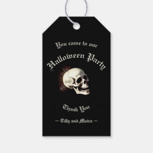 Etiqueta Para Presente Esqueletos Dançantes da Peste Negra Halloween